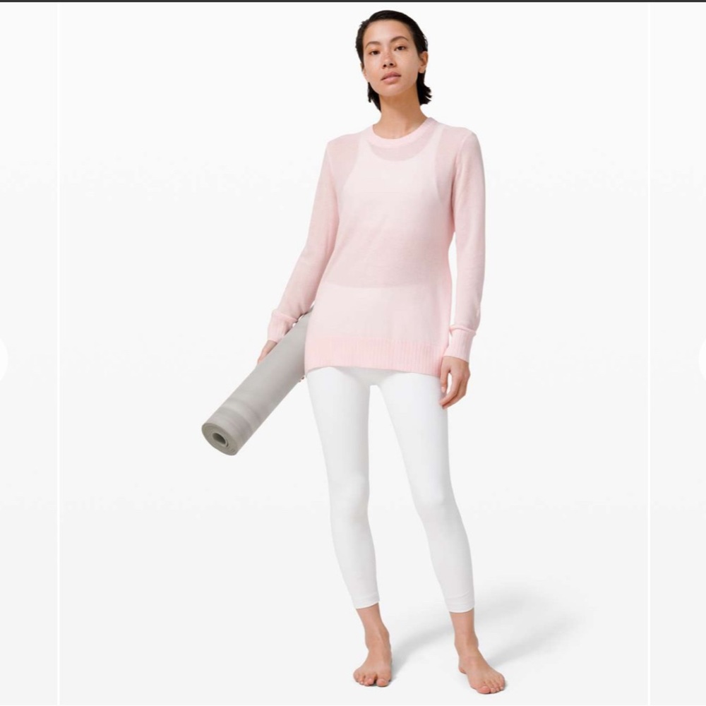 Lululemon Sincerely Yours Sweater Pink Glow Fits Like Medium 6 or 8